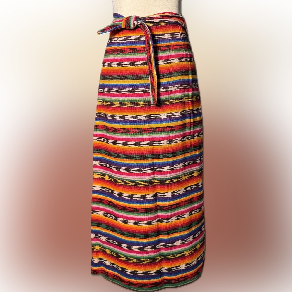 Big Jaguar Guatemalan Women's Skirt - 100% Cotton 🌈✨